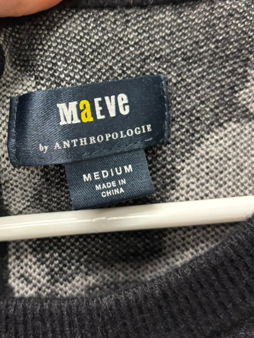 Maeve Anthropologie black & white cat sweater, medium - Picture 2 of 6